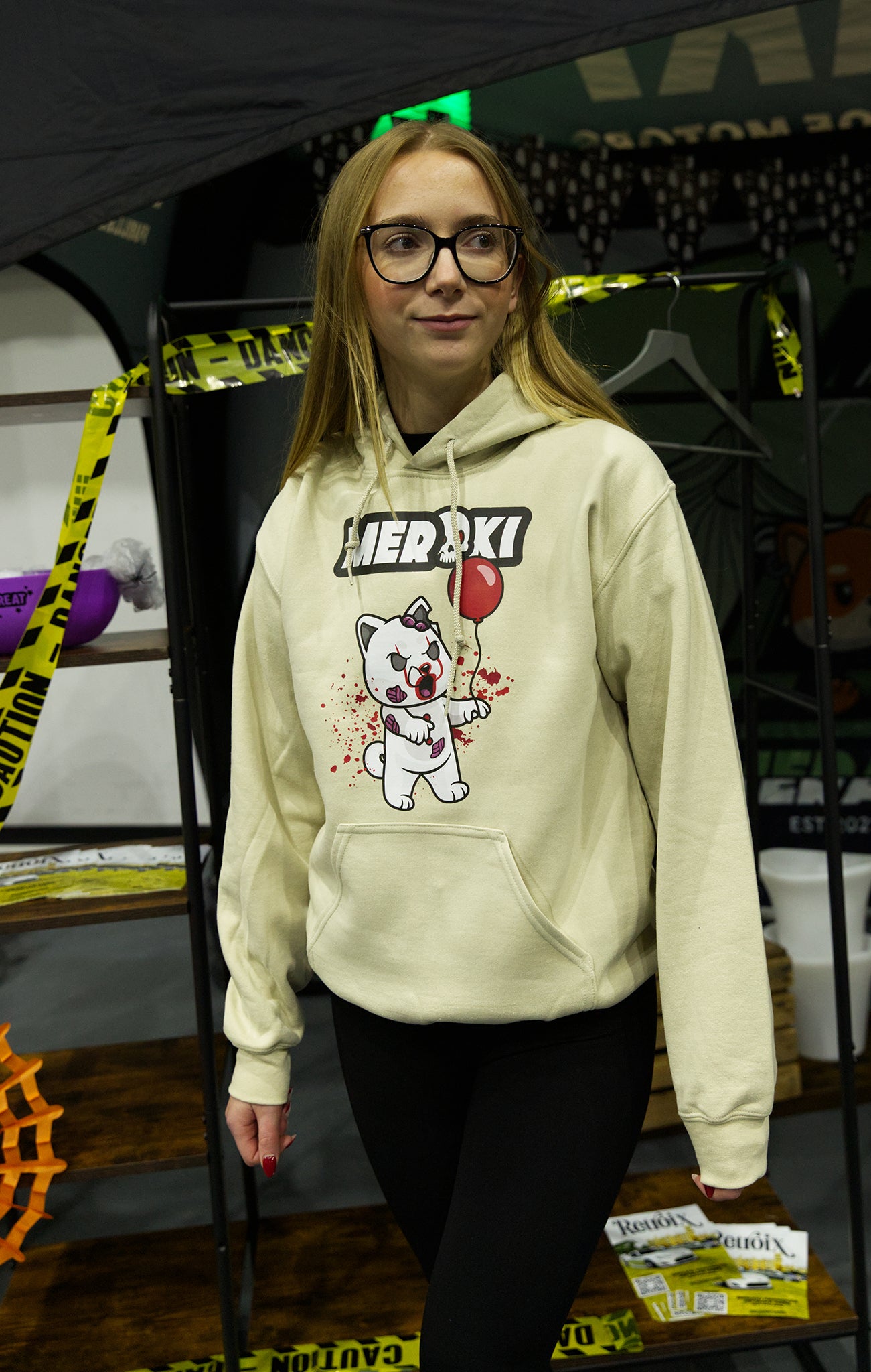 Meraki Beige Halloween Hoodie